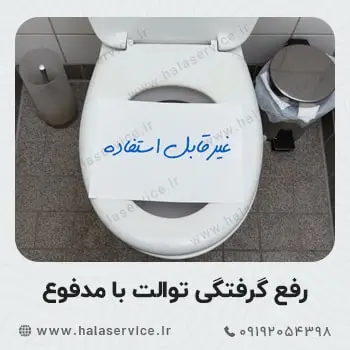 گرفتگی توالت فرنگی و ایرانی با مدفوع